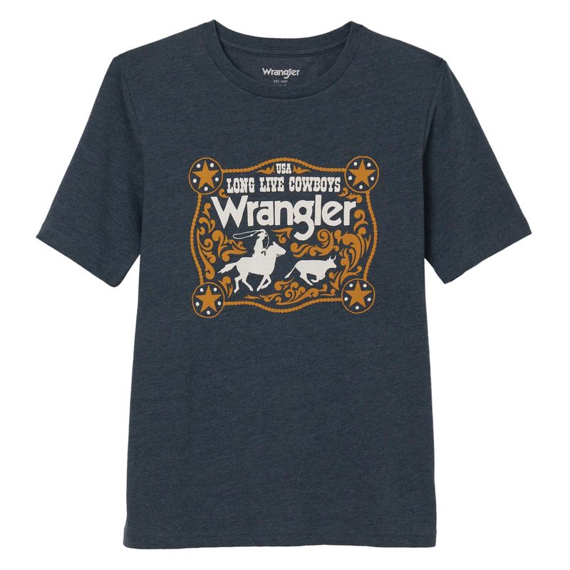 Boy's Wrangler S/S T-Shirt - Long Live Cowboys Boy's Wrangler S/S T-Shirt - Long Live Cowboys