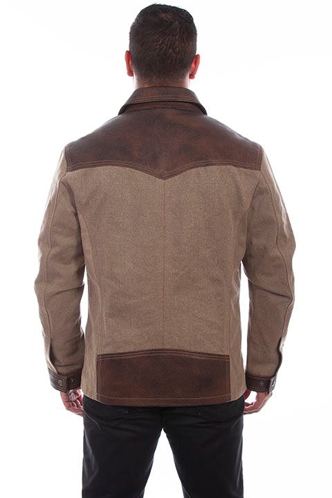 Men's Scully Denim and Leather Jacket