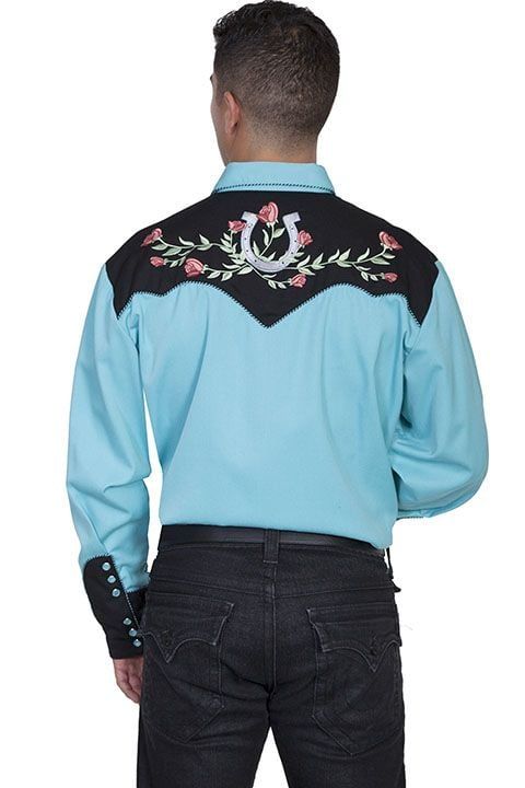 Men's Scully Horseshoe Embroidered Shirt