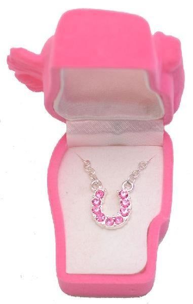 Necklace - Rhinestone Horseshoe