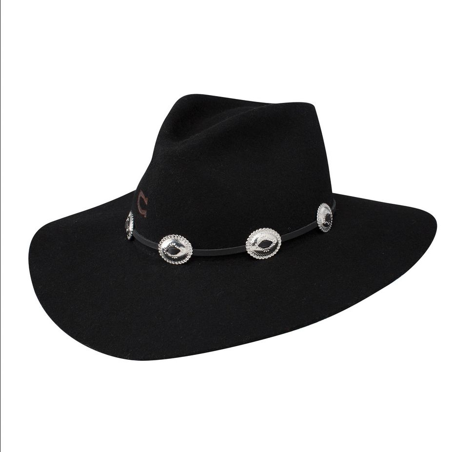 Charlie 1 Horse Traveler Felt Hat - Black
