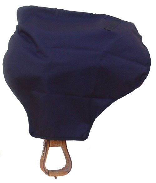 Short Western Saddle Cover , Color: Navy