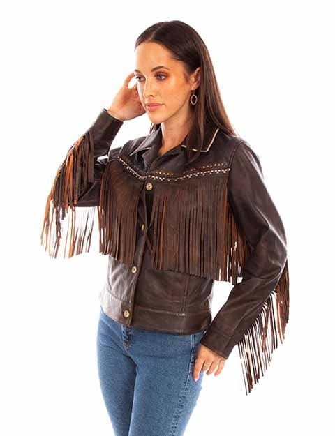 Women's Scully Leather Fringe Jacket