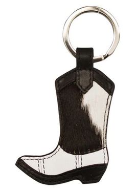 Key Chain - Boot Key Fob w/Hair