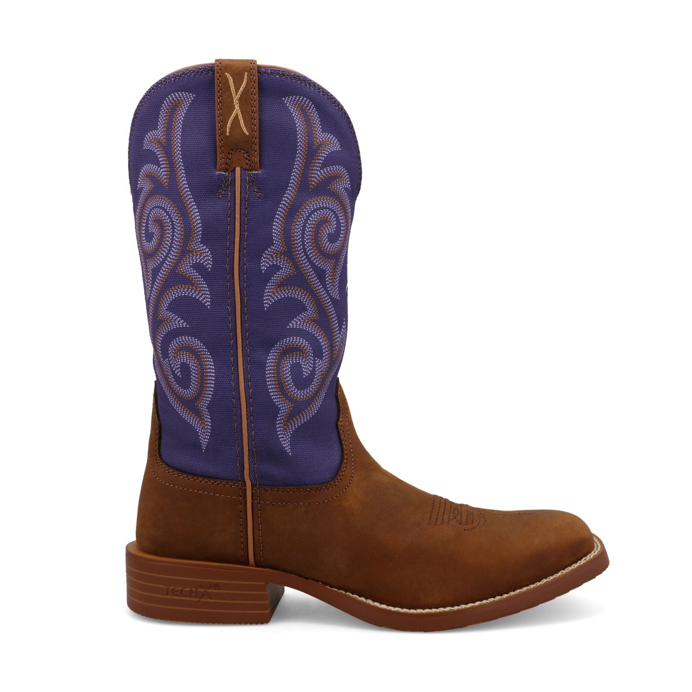 Women's Twisted X Tech X Boot - Distressed Saddle & Iris