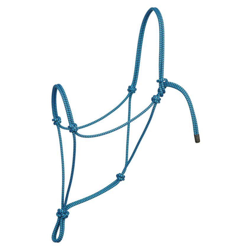 Silvertip Big Sky Rope Halter, Size: Large - Blue/Black