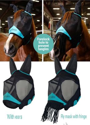 Reinsman Fly Mask with Forelock Hole and Ears