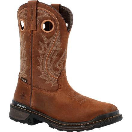 Men's Rocky Brown 11 Men's Rocky Brown 11" Soft Toe Workboot