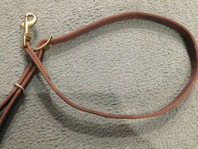 Leather Tie Down Strap with Snap - Horse