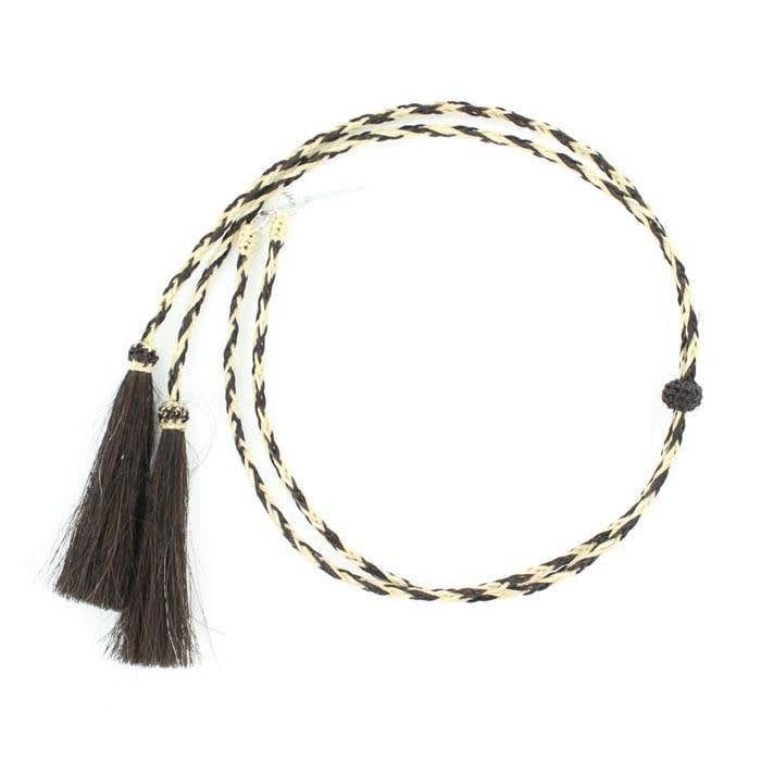 Stampede Strings - Natural Braided Horsehair, Black/White