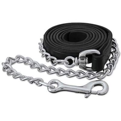 Leather Lead, Black - 30" Chain