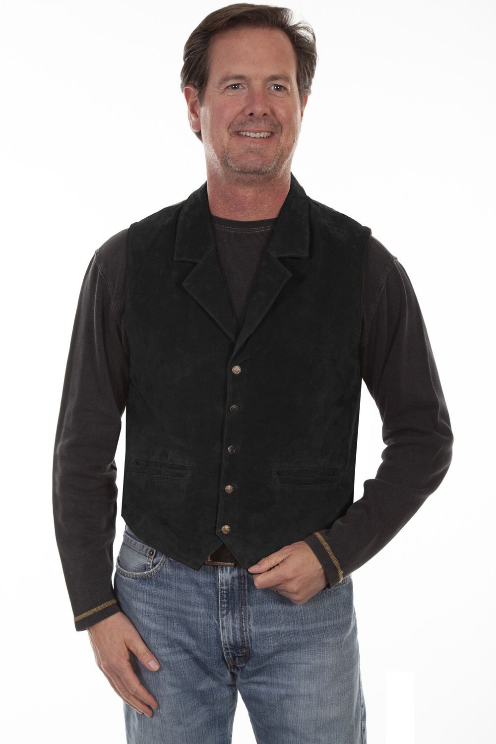 Men's Scully Boar Suede Vest