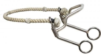 Hackamore - Quick Stop w/Rope Nose, Horse Size