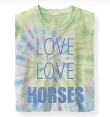 Children's Stirrups T-Shirt - "Love Love Horses"
