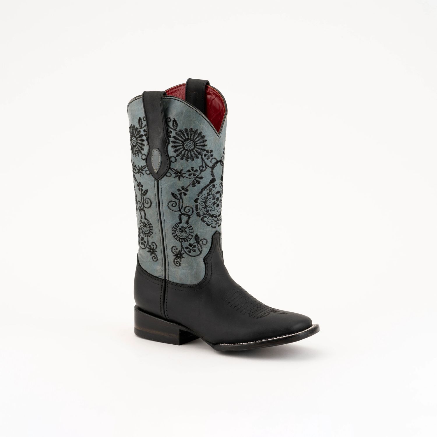 Women's Ferrini Daisy Boots, Black/Blue