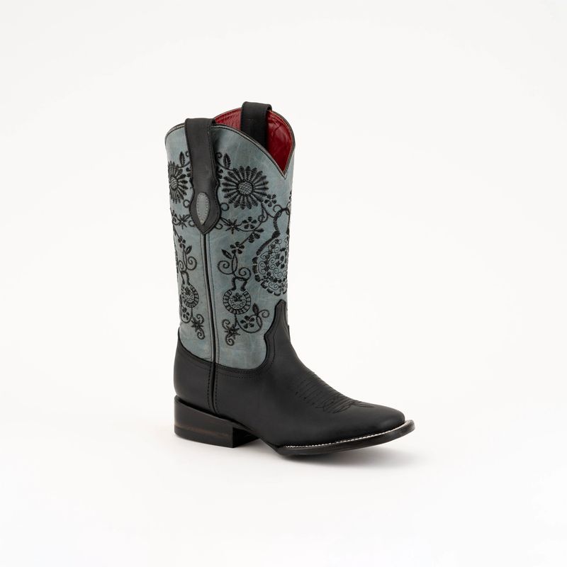 Women's Ferrini Daisy Boots, Black/Blue Women's Ferrini Daisy Boots, Black/Blue