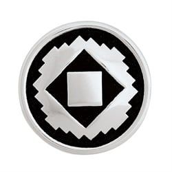 Plains Indian Concho w/Loop Star Conchox 13/4