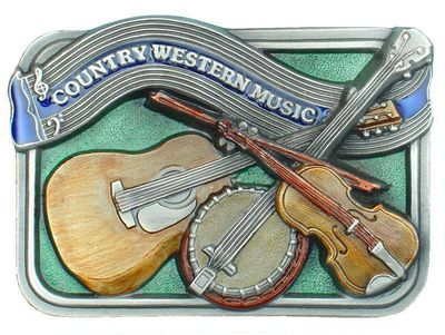 Belt Buckle - Country Western Music Belt Buckle - Country Western Music