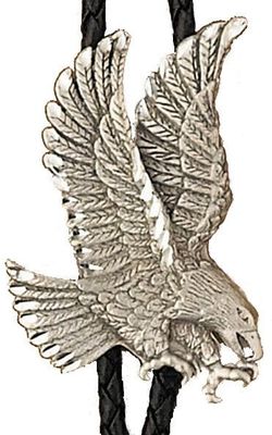 Bolo Tie - Pewter Eagle