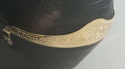 Boot Heel Guards - Engraved Brass