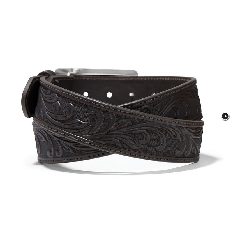 Adult - Tony Lama Stockyard Belt Brown