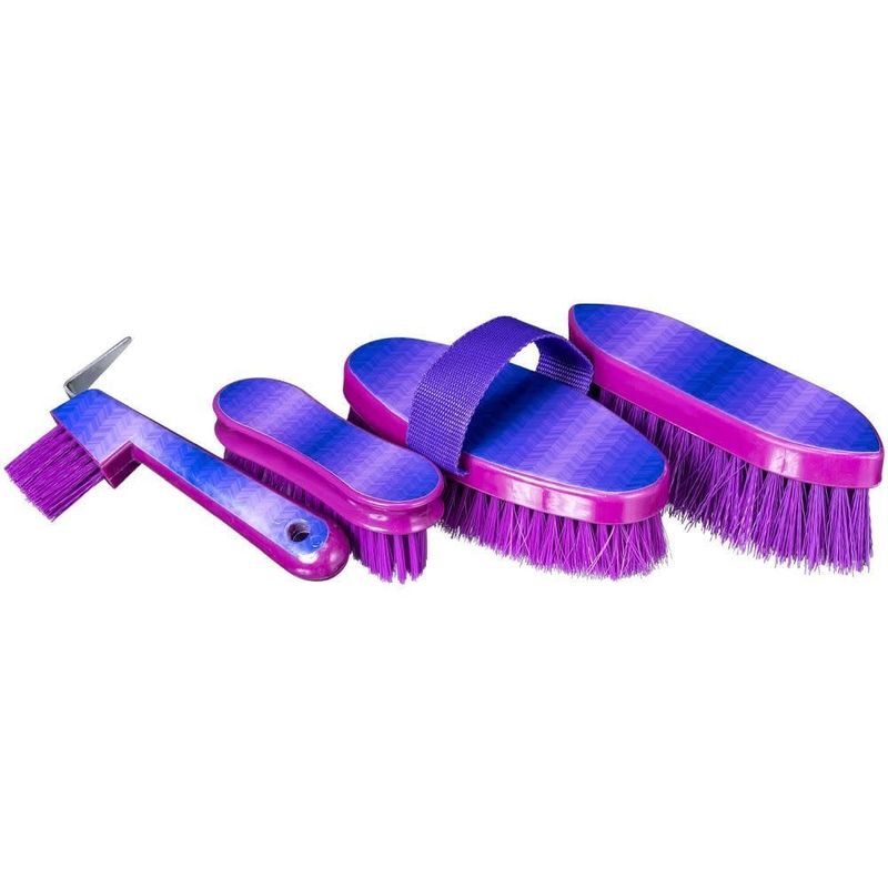 Painted Brush Package - 4 Piece, Color: Purple Chevron