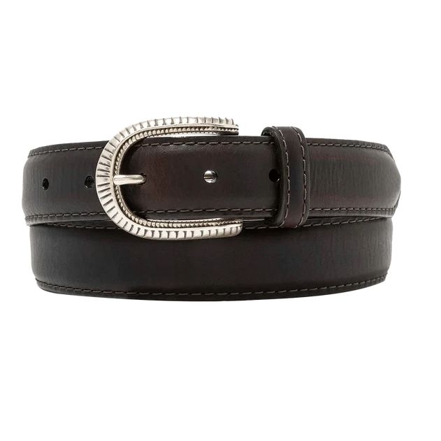 Adult Vintage Bison Corsicana Chocolate Brown Belt
