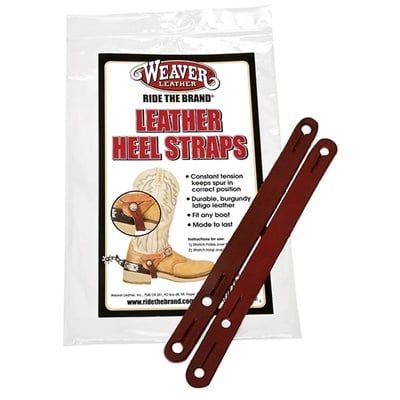 Latigo Leather Spur Heel Straps - Two Adjustments