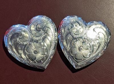 Silver Heart Concho