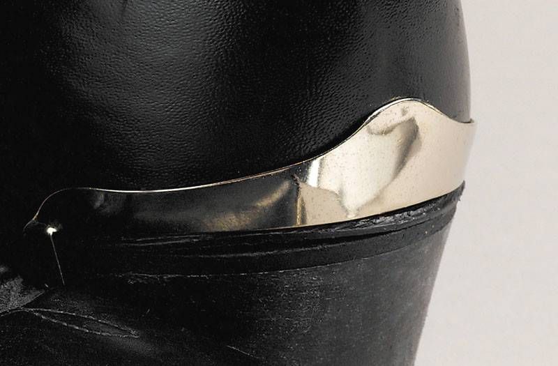 Boot Heel Guards - Smooth Silver