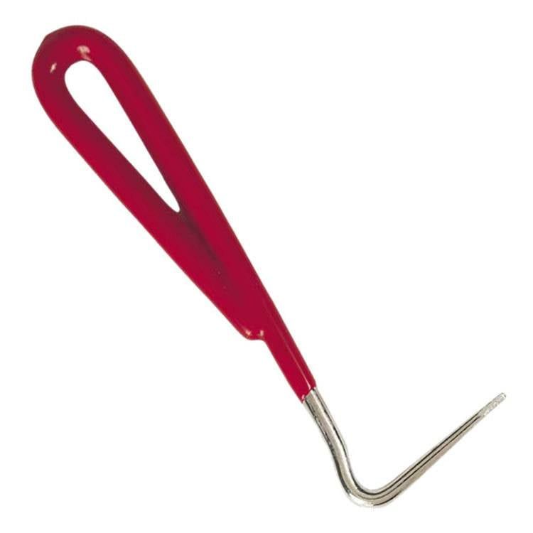 Vinyl Coated Hoof Pick - Red