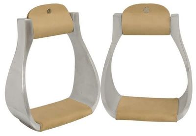 Polished Aluminum Western Stirrups