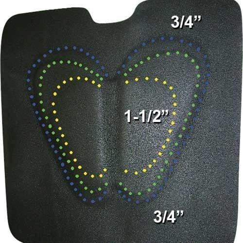 Cashel Swayback Cushion Pad - Graduating from .75 to 1.5"
