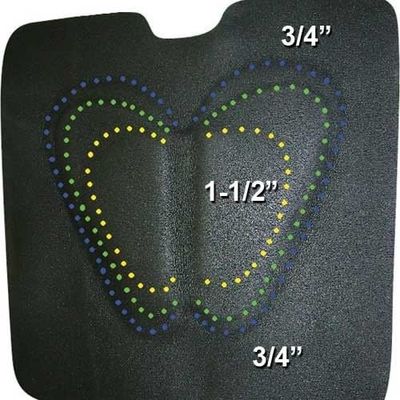 Cashel Swayback Cushion Pad - Graduating from .75 to 1.5"