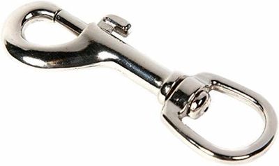 Round Eye Bolt Snap Nickle - 4"x3/4"