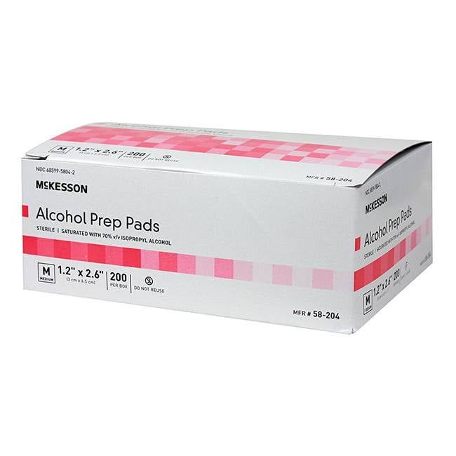 Alcohol Prep Pads box 200 count
