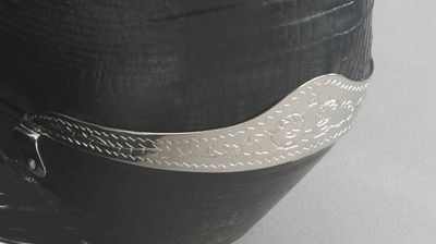 Boot Heel Guards - Etched Silver