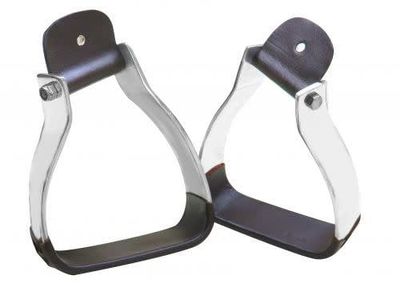 Angled Western Stirrups with Twisted Neck