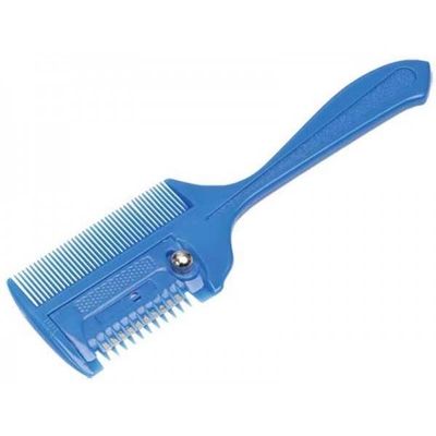 Plastic Thinning Comb Blue OS