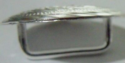 Bright Cut Edge Low Dome Concho w/Loop