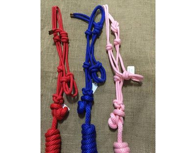 Pony Rope Halter W/Lead - Pink Only (Reg $12.95 now 50% OFF!)