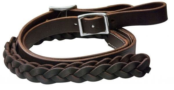 Showman Braided Roping Reins - 1"x6.5'