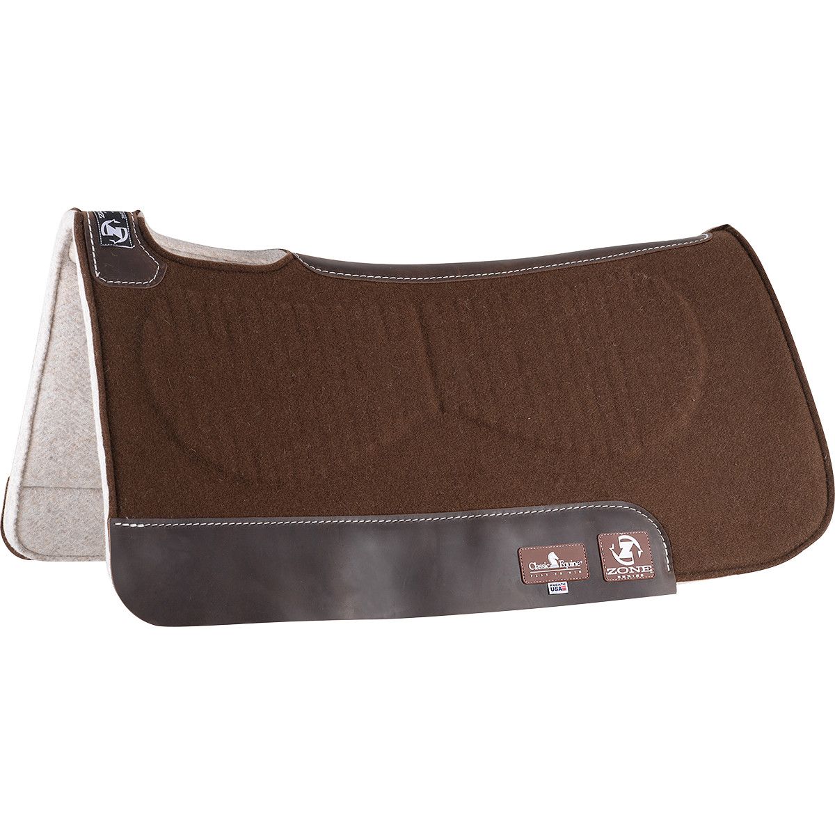 Classic Equine Zone Felt/Felt Saddle Pad, 30" x 32"