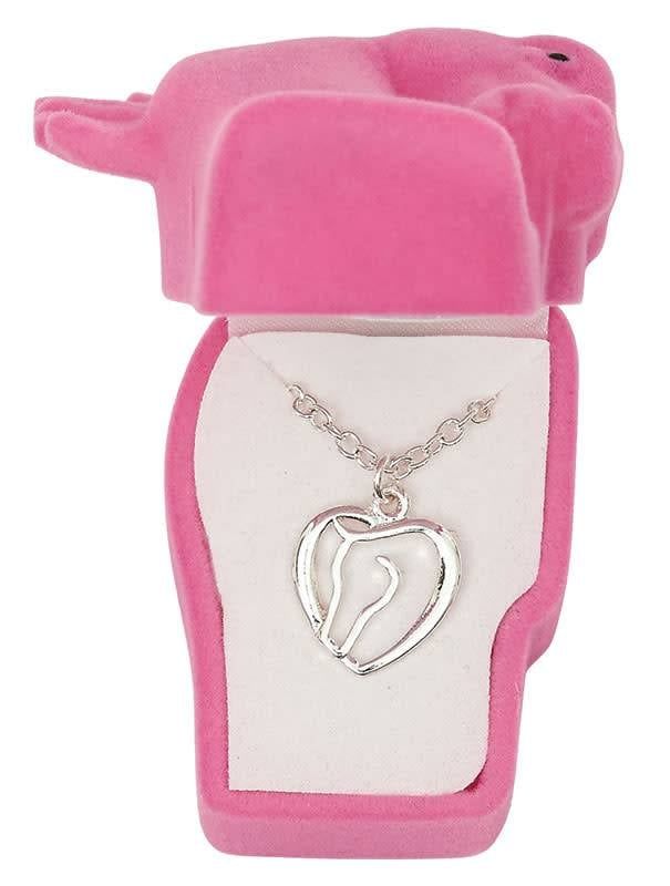 Necklace - Horse Head Heart in Gift Box
