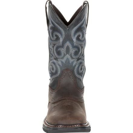Women's Rocky Original Ride FLX Waterproof Workboot - Chocolate Midnight Blue