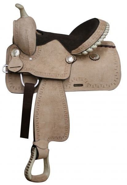 13" REG BAR Roughout Youth Saddle