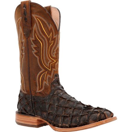 Men's Durango Pirarucu Western Boot, Size: 8.5W Brown