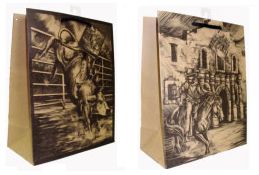 Gift Bag - Western Themed  - 13"x10"x5.5"