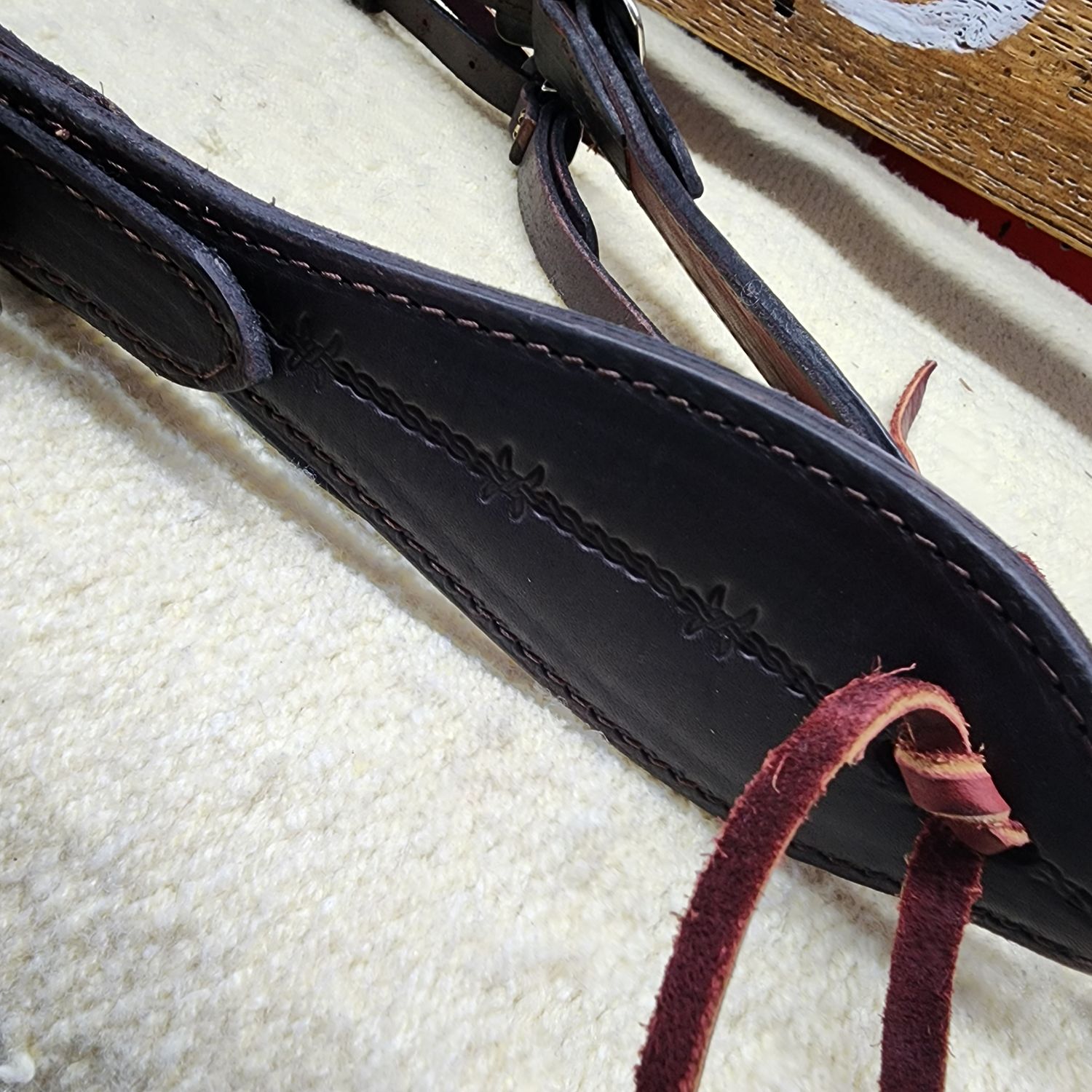Circle L Harness Leather Headstall w/Jeremiah Watts Buckles- Horse Size