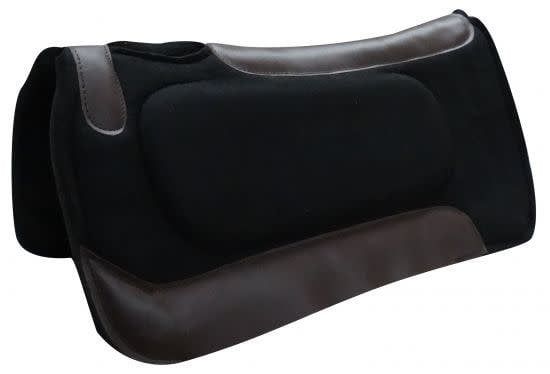 Showman Built Up Black Felt Saddle Pad 31" x 31"